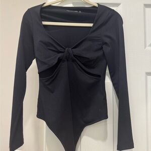 Long sleeve cutout bodysuit